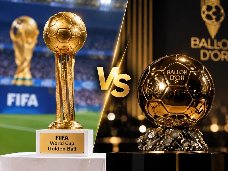 Quả bóng vàng World Cup và Ballon d'Or là hai danh hiệu khác nhau về phạm vi đánh giá và thời điểm trao giải.